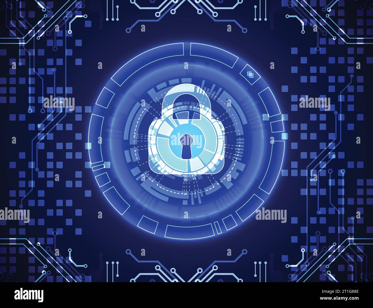 Protection concept. Protect mechanism, system privacy. Vector ...