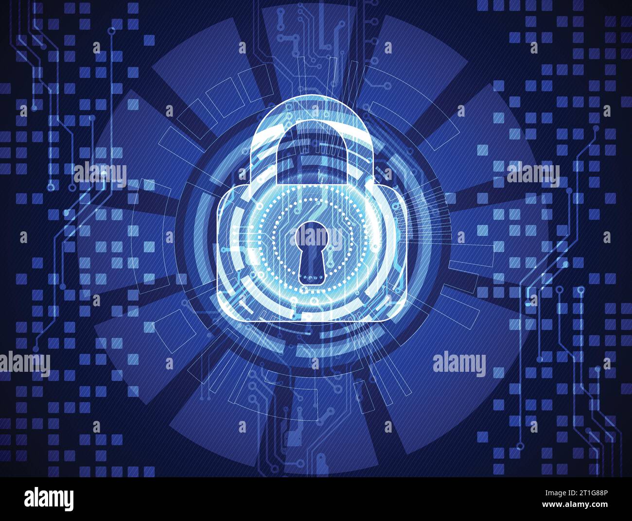 Protection concept. Protect mechanism, system privacy. Vector ...