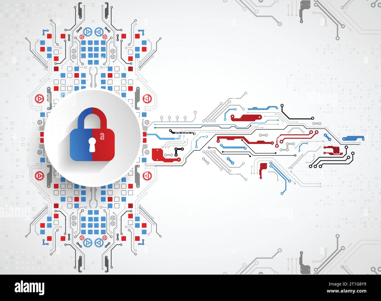 Protection concept. Protect mechanism, system privacy. Vector ...
