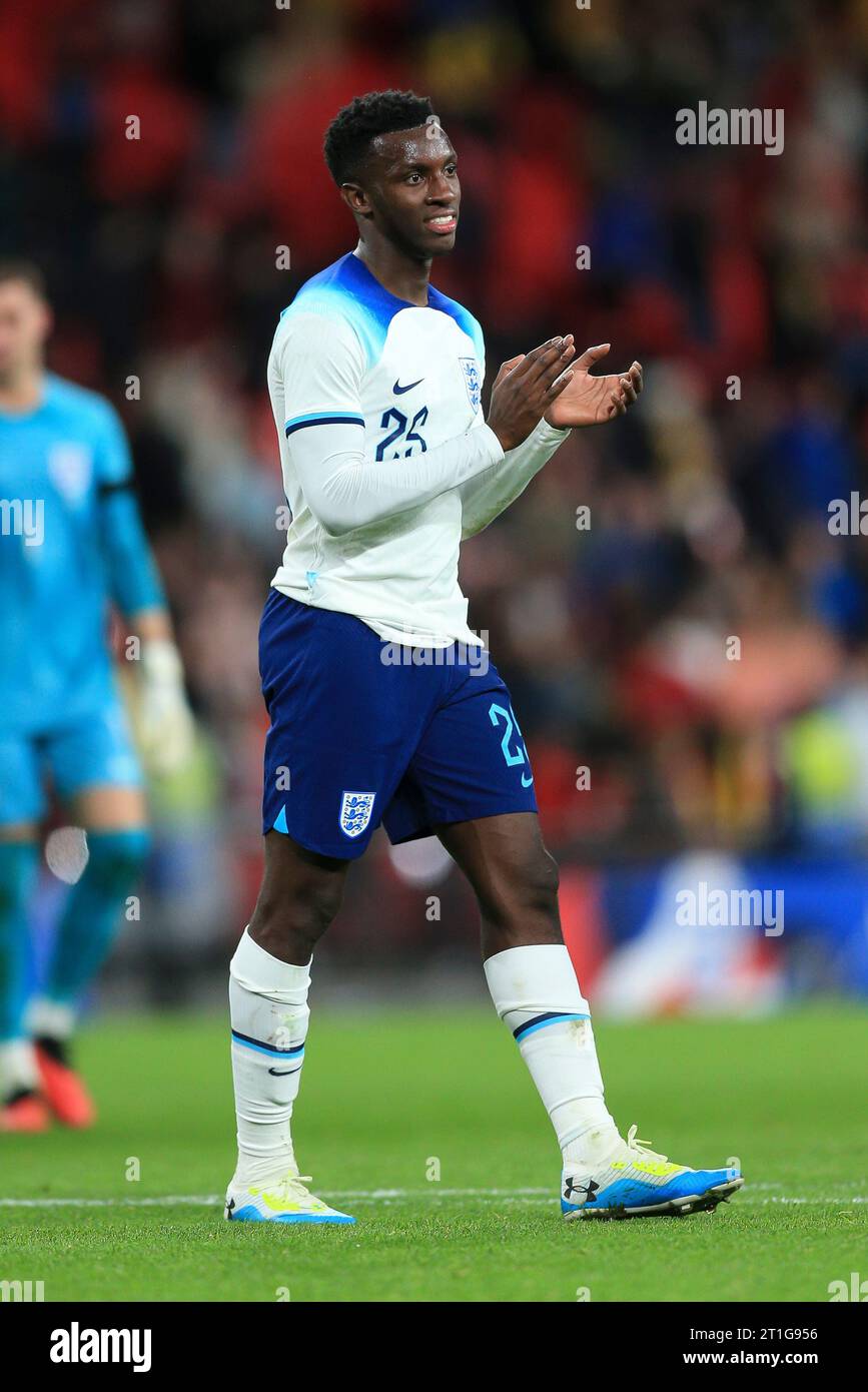 London, UK. 13th Oct, 2023. Eddie Nketiah of England during the International Friendly match between England and Australia at Wembley Stadium on October 13th 2023 in London, England. (Photo by Daniel Chesterton/phcimages.com) Credit: PHC Images/Alamy Live News Stock Photo