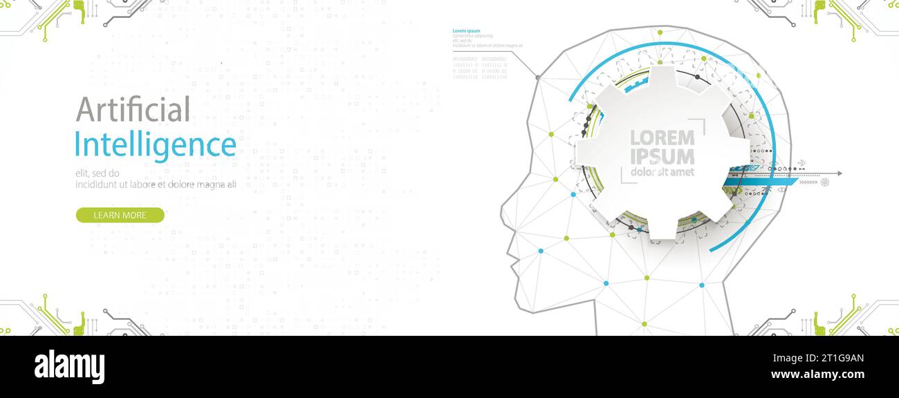 Artificial intelligence ai and big data concept machine cyber mind