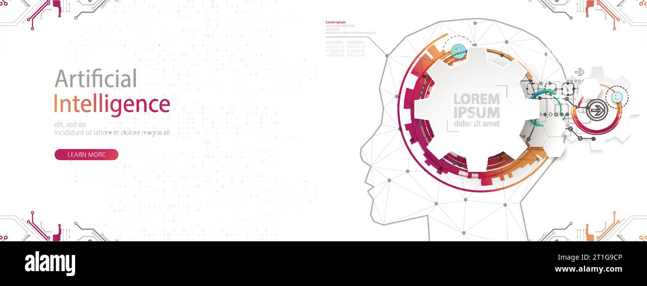 Artificial intelligence ai and big data concept machine cyber mind