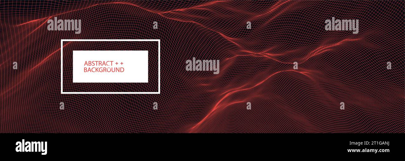 Abstract background with waves. 3D surface Stock Vector Image & Art - Alamy