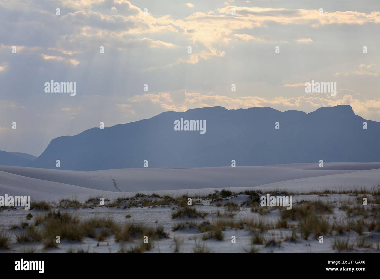 Onate Mountains in Blue Stock Photo