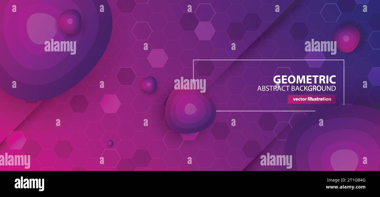 Abstract hexagon background for design works. Stock Vector