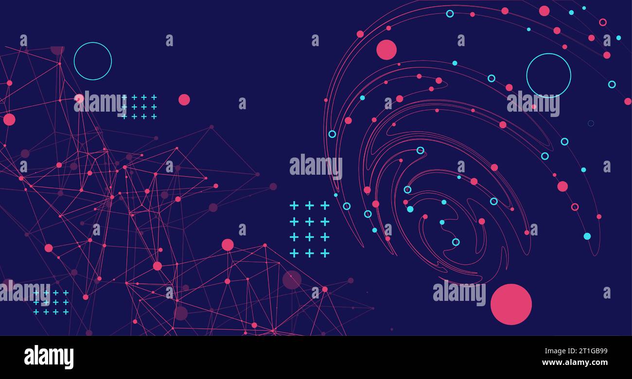 Plexus Vector Graphics Aqua network pulse motion background hi-res stock photography and ...