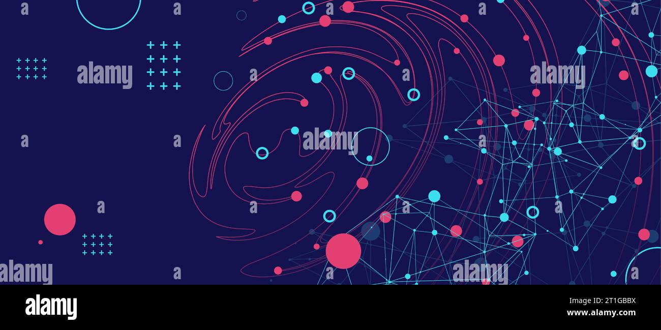Plexus Vector Graphics Aqua network pulse motion background hi-res stock photography and ...
