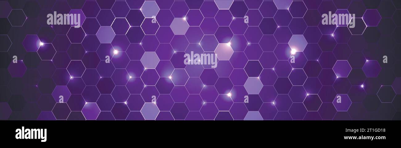 Abstract hexagon background for design works. Stock Vector