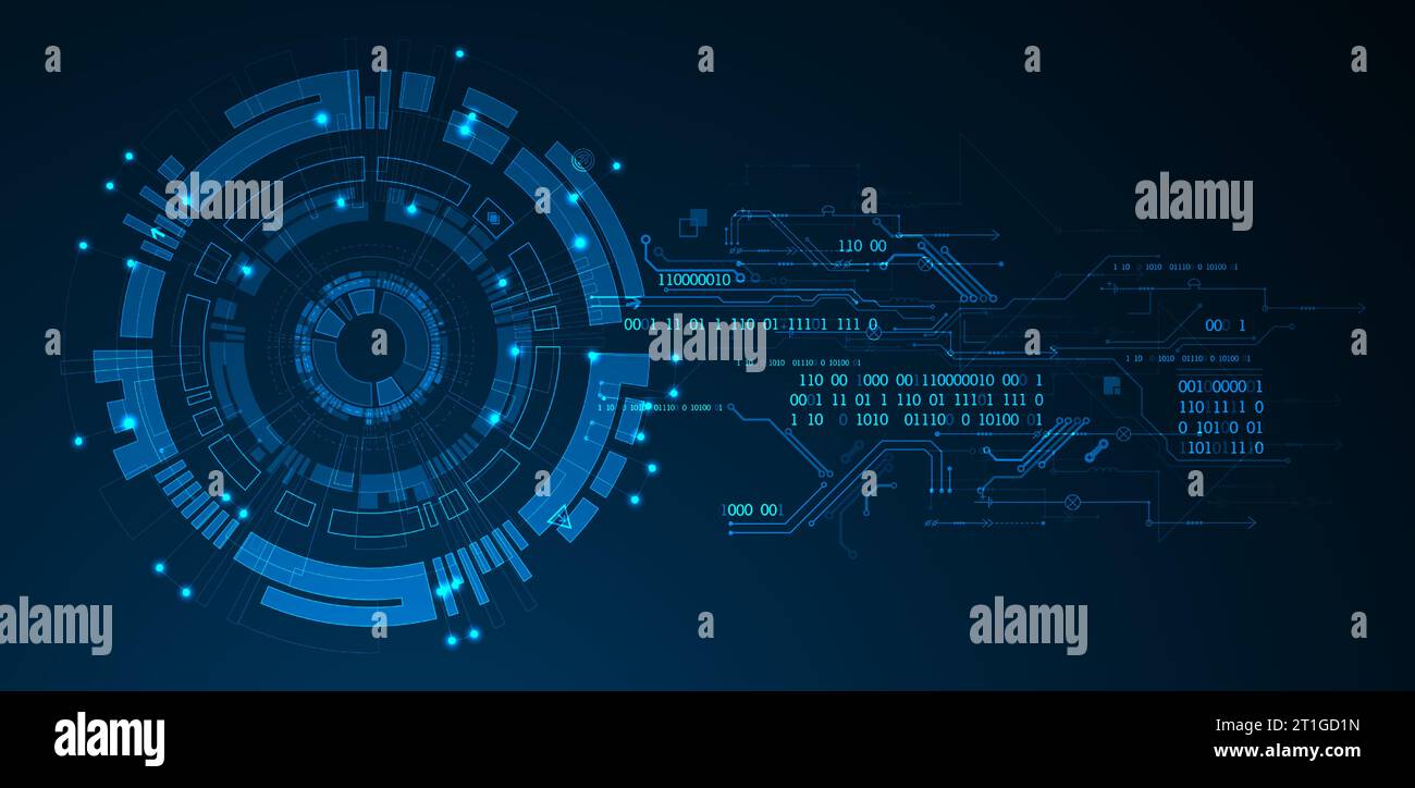 Abstract technology concept. Circuit board, high computer color ...