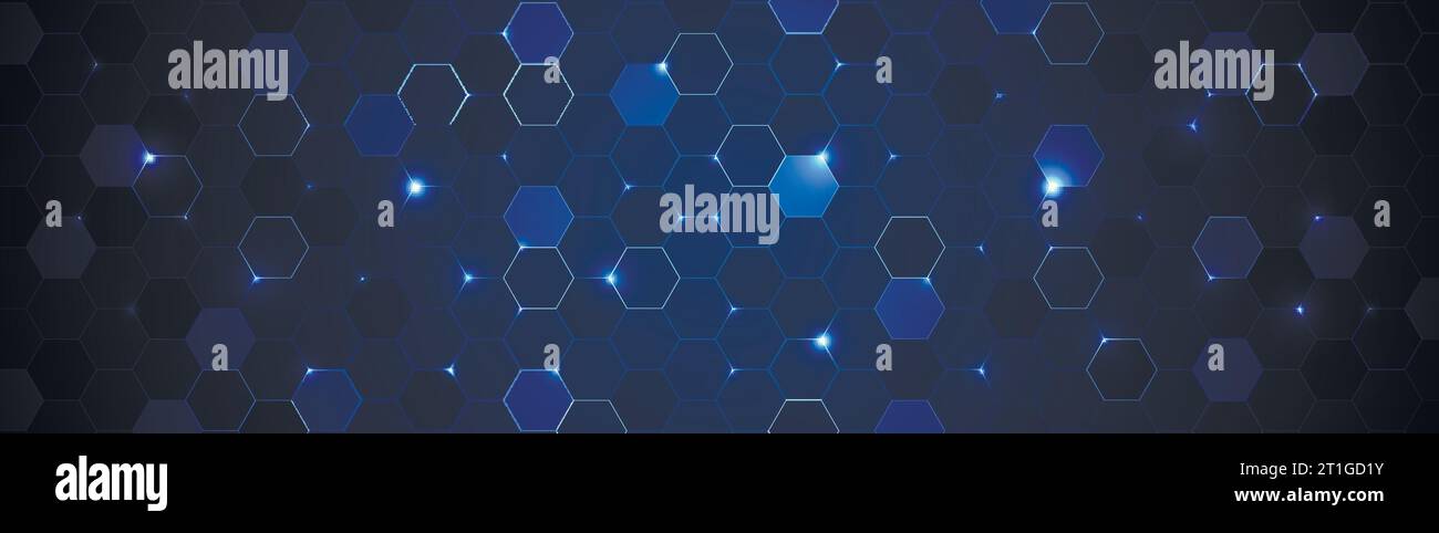 Abstract hexagon background for design works. Stock Vector