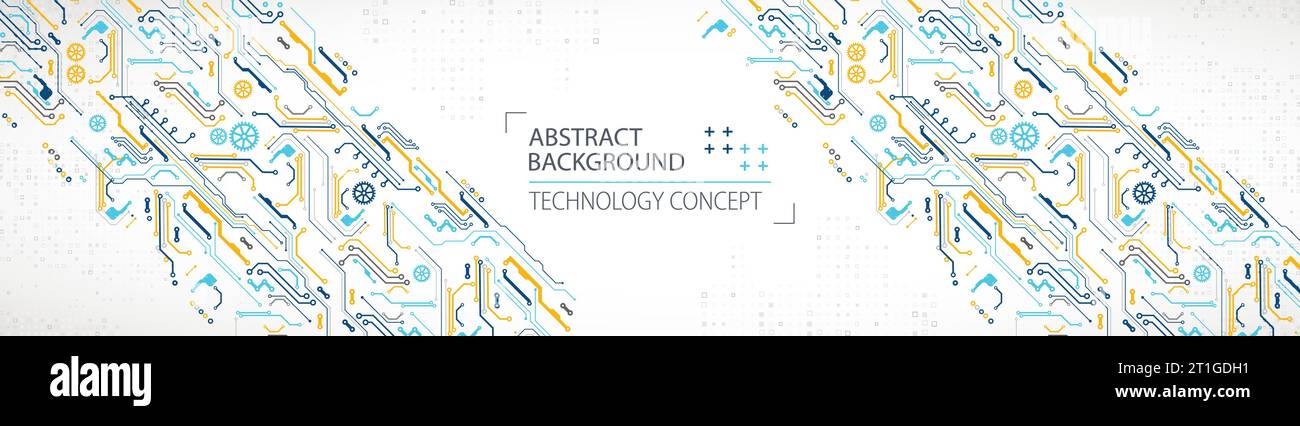 Hi-tech digital technology and engineering theme Stock Vector Image ...