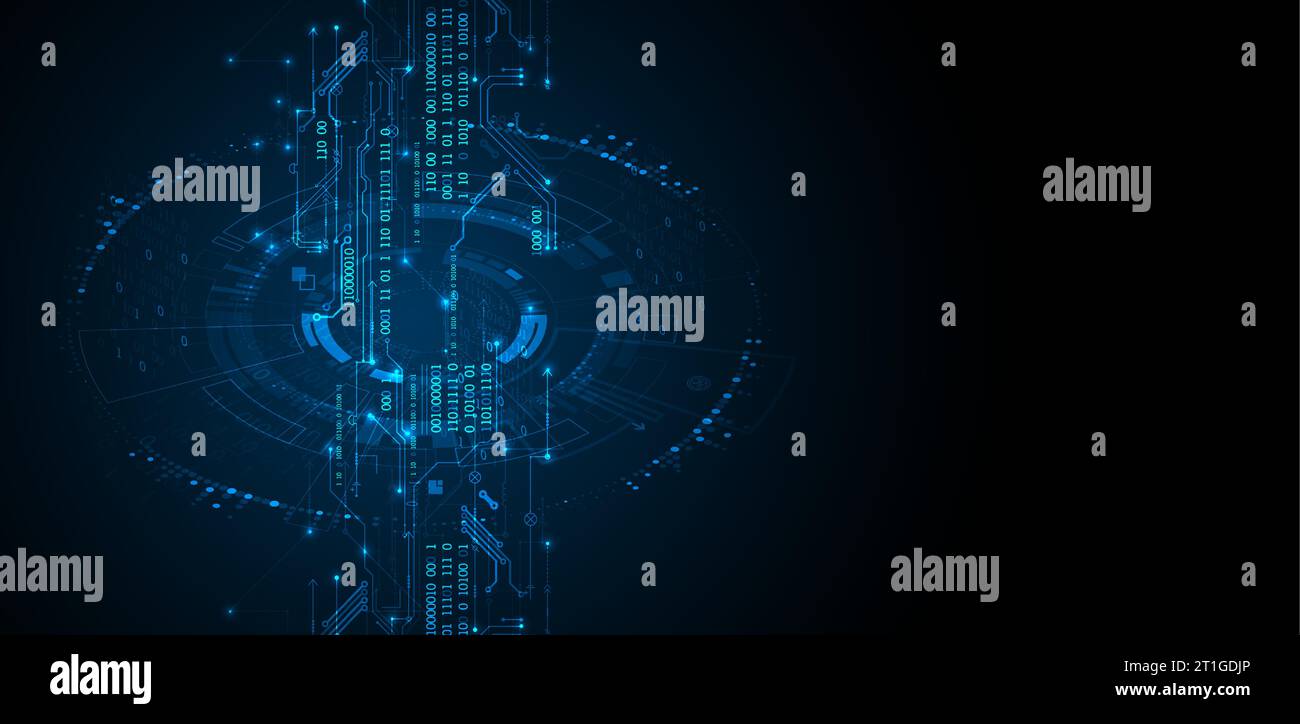 Abstract technology concept. Circuit board, high computer color ...