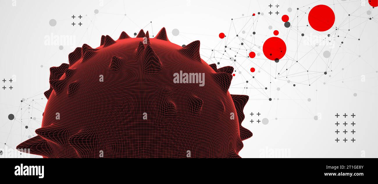 Modern science and technology background. Abstract sphere. Stock Vector