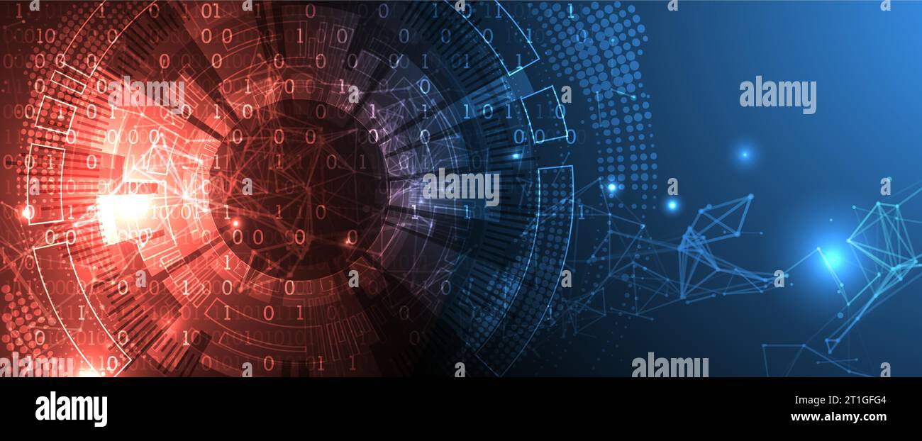 Abstract technology background with plexus effect. Vector illustration ...