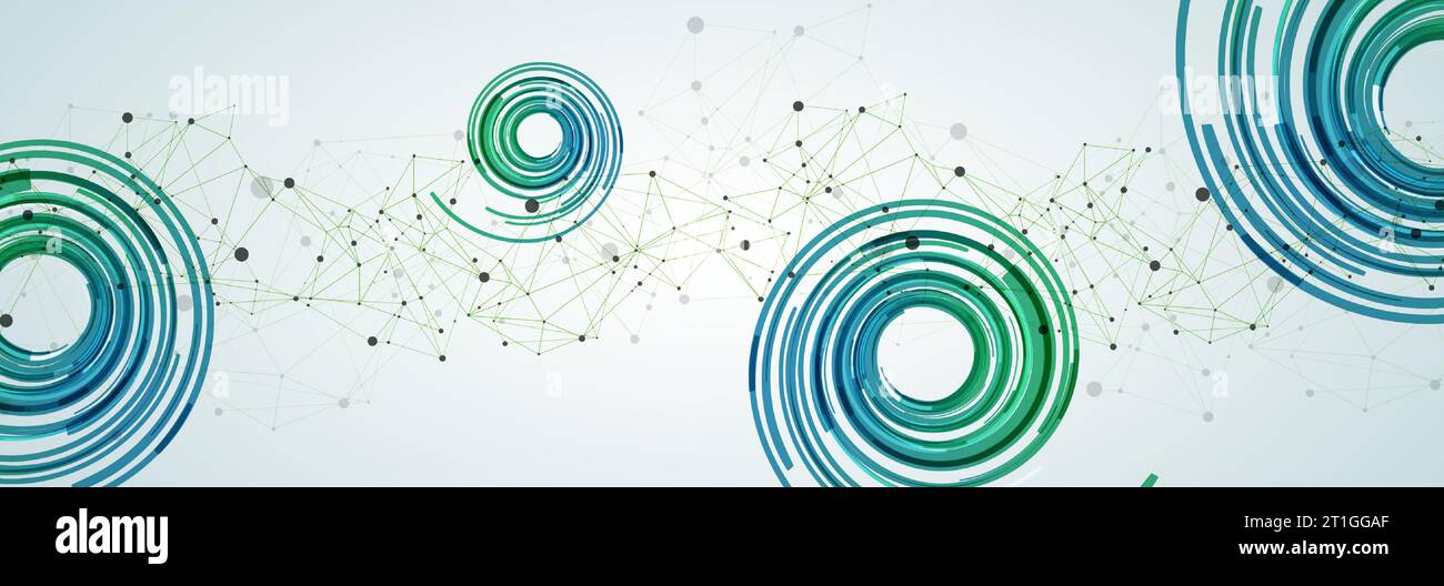 Wireframe background with plexus effect. Futuristic vector illustration. Stock Vector