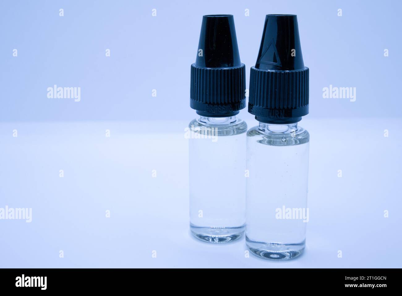 liquid nicotine doses isolated on white Stock Photo - Alamy