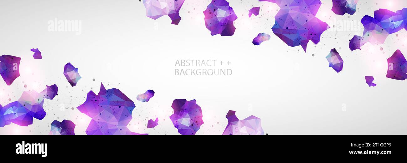 Triangle pattern shape for wallpaper. Illustration low poly, polygonal design. Vector Stock Vector
