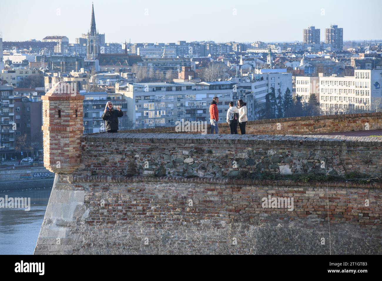 Novi Sad: Petrovaradin Fortress. Serbia Stock Photo