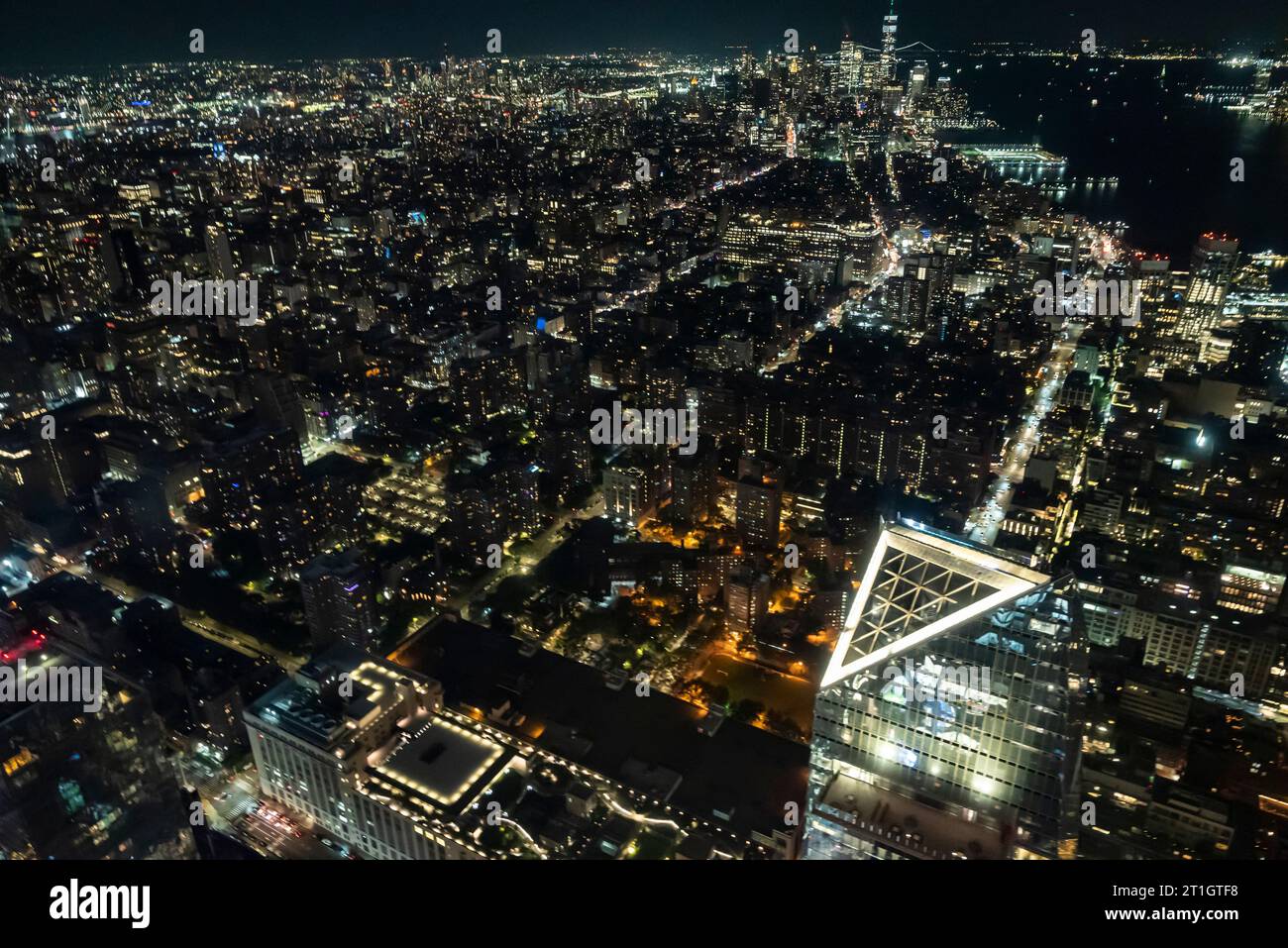 The New York City skyline at night is a breathtaking sight, known for ...