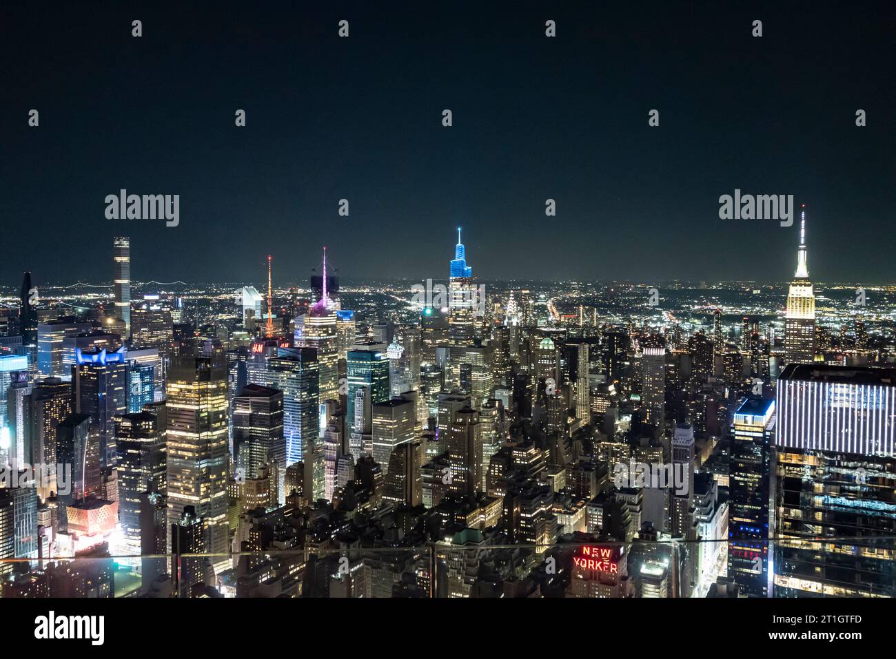 The New York City skyline at night is a breathtaking sight, known for ...