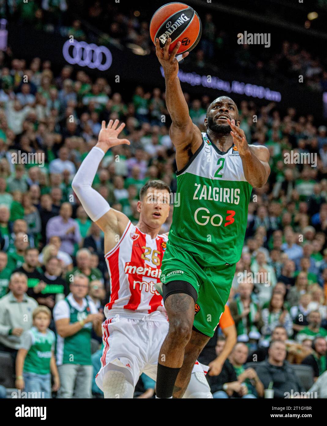 Kaunas Lithuania. 13th Oct 2023. Evans Keenan R of Zalgiris