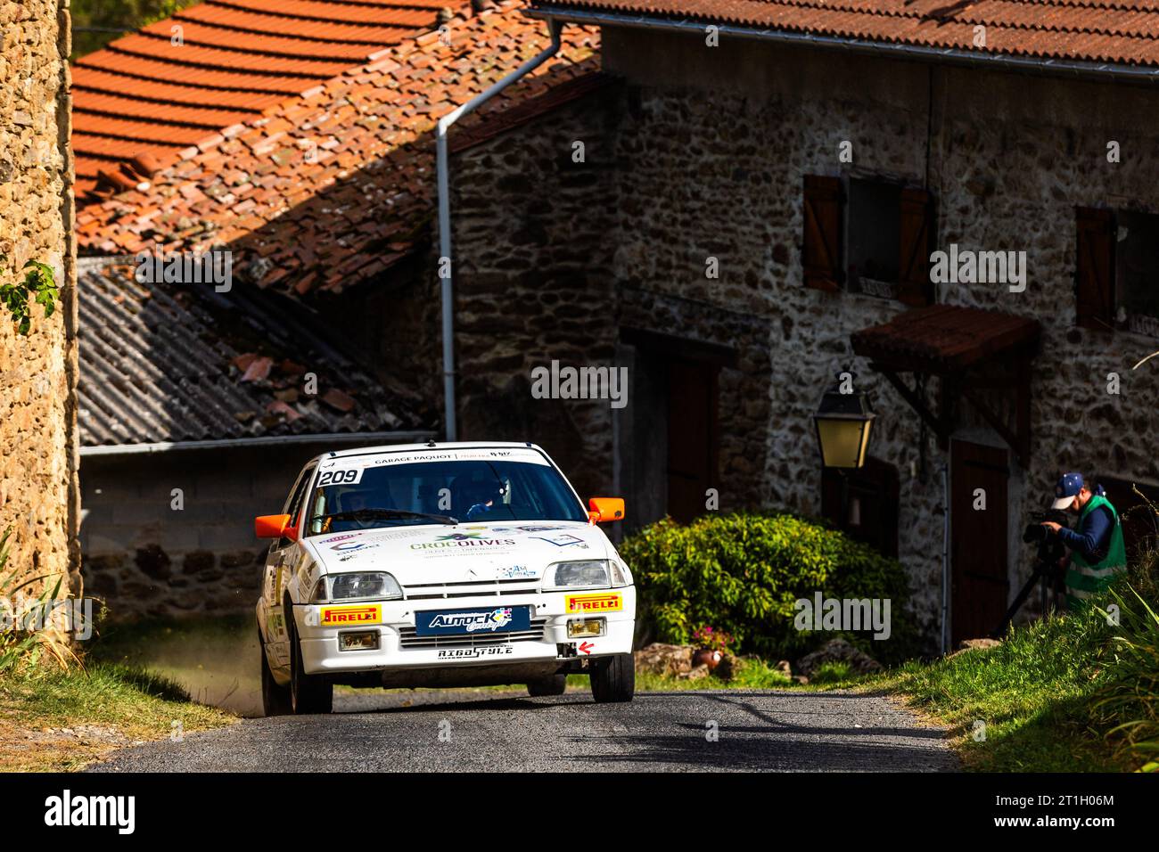 Ambert, France. 13th Oct, 2023. 209 PAQUOT Philippe, FAYOLLE Pierre, Citroën AX GTI N1, action during the Finale de la Coupe de France des Rallyes Ambert 2023, from October 12 au 14, 2023 in Ambert, France - Photo Damien Saulnier/DPPI Credit: DPPI Media/Alamy Live News Stock Photo