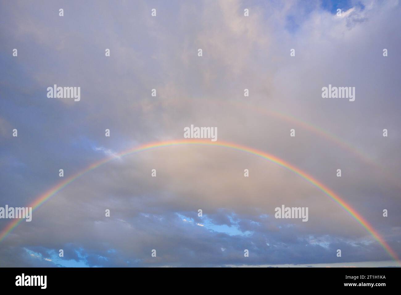 Sky and Rainbow After Rain Stock Photo - Alamy
