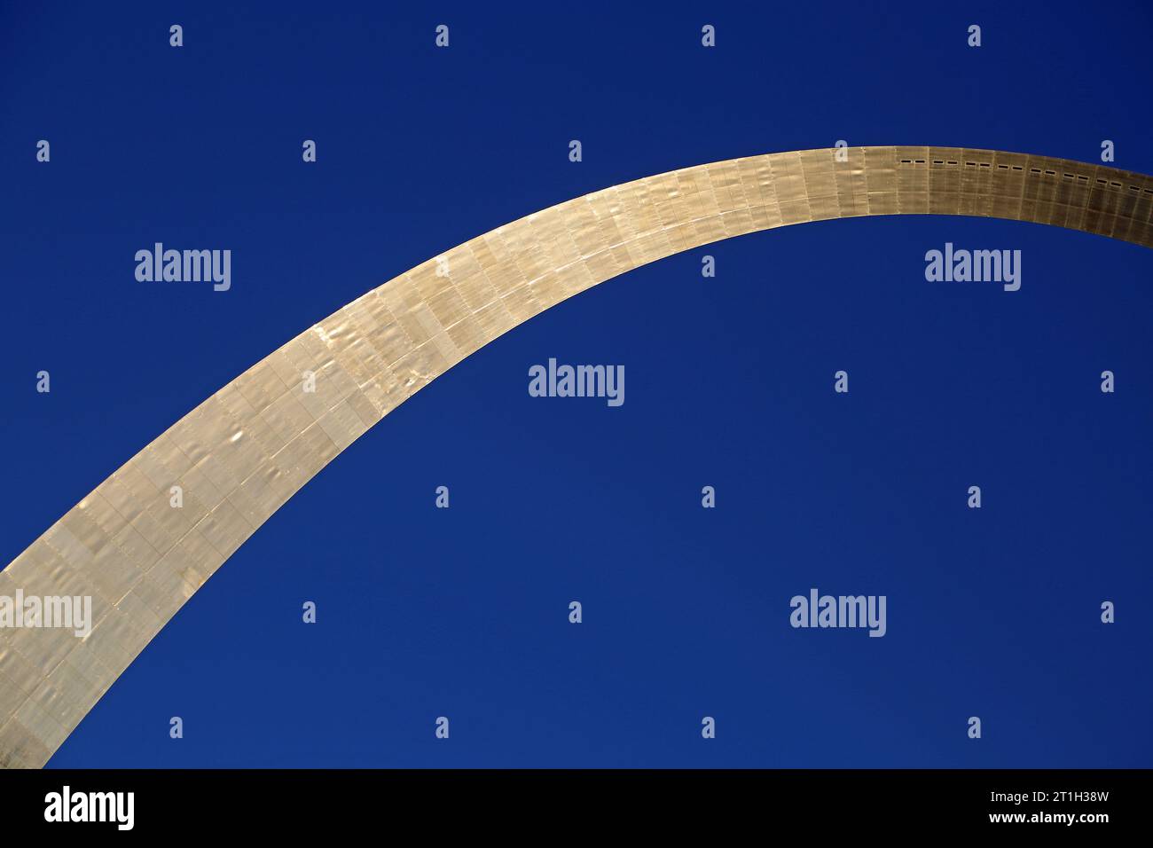 The part of arch at sunset - Gateway Arch, St Louis, Missouri Stock ...