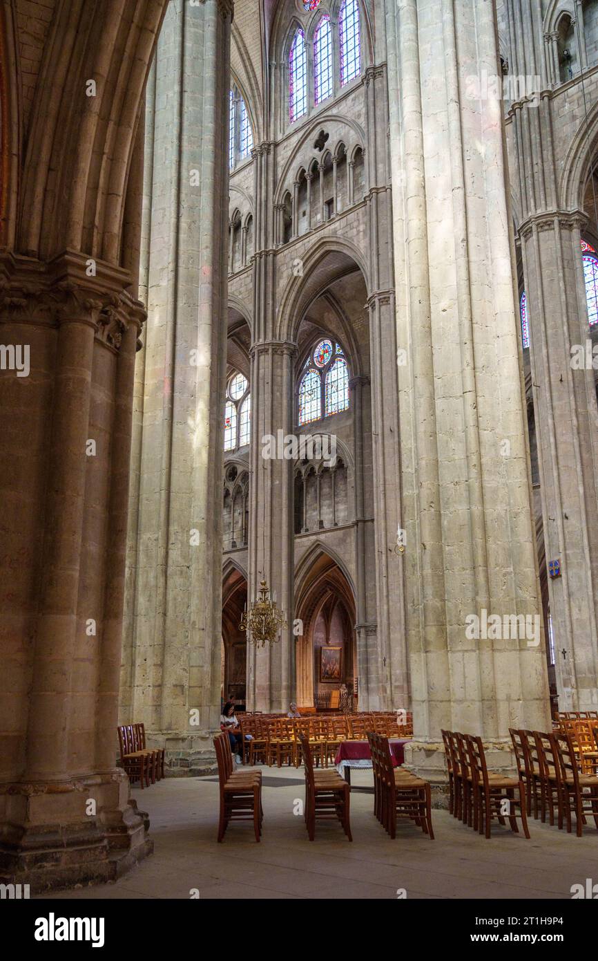 Saint-Etienne cathedral in Bourges France. Stock Photo