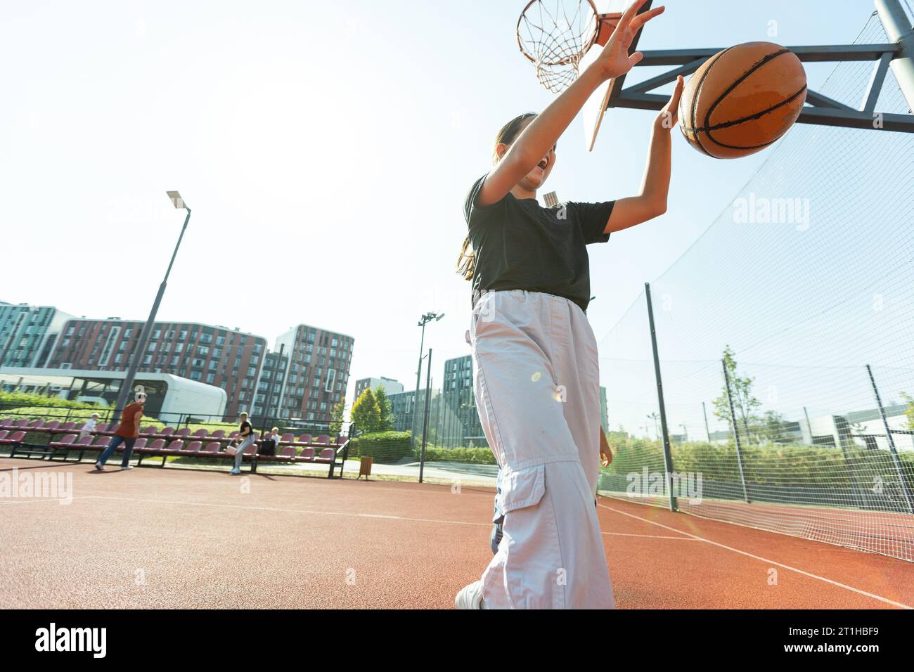 Concept of sports, hobbies and healthy lifestyle. Young athletic girl