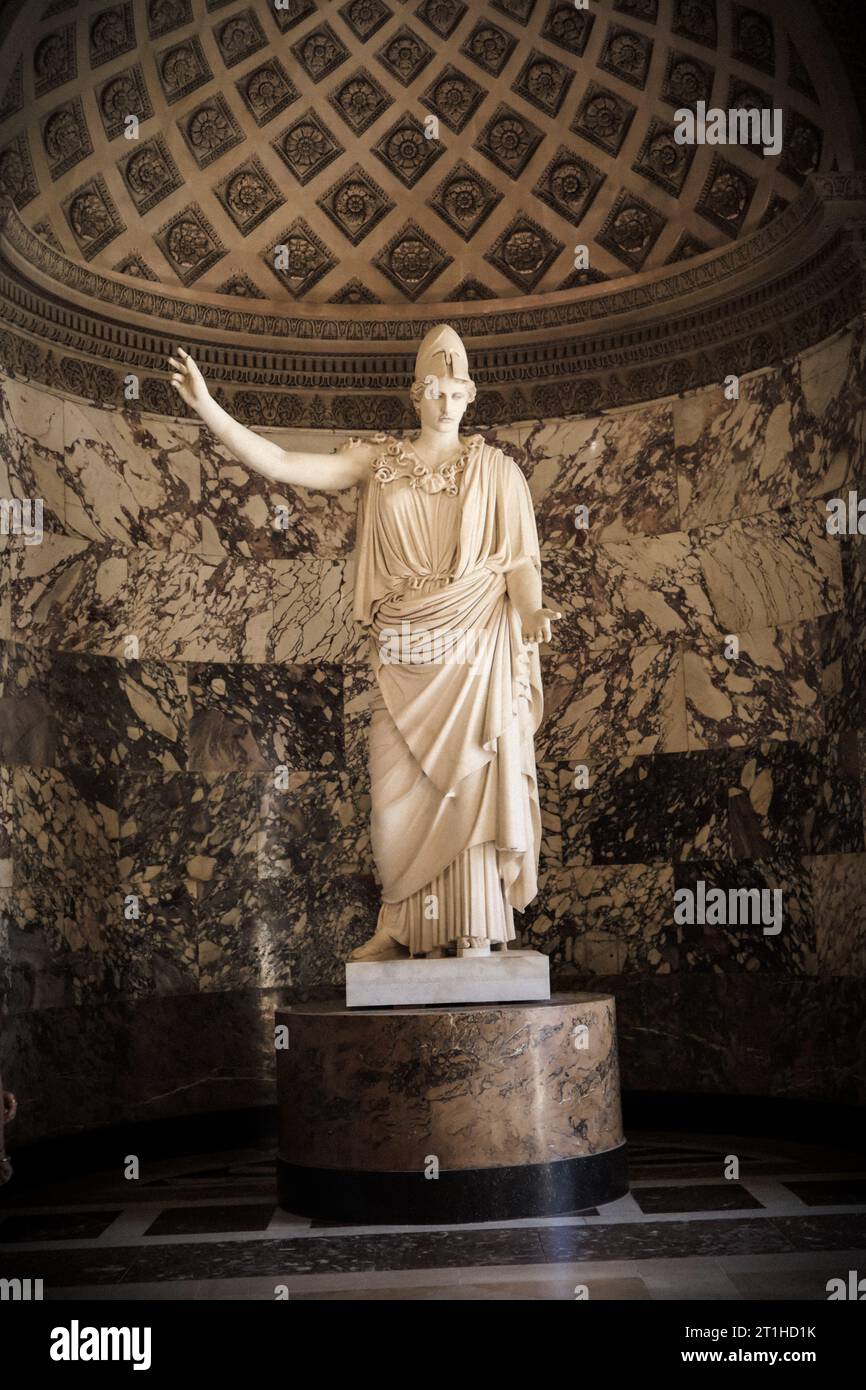 Louvre sculpture gallery. Image captured sculptures in Louvre museum