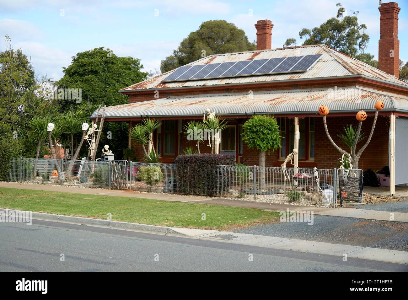 Merrigum Victoria Australia 14th October 2023, A house decorated in the