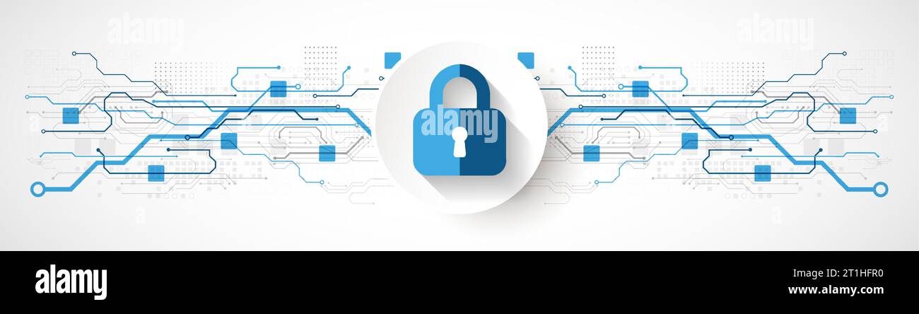 Protection concept. Protect mechanism, system privacy. Stock Vector