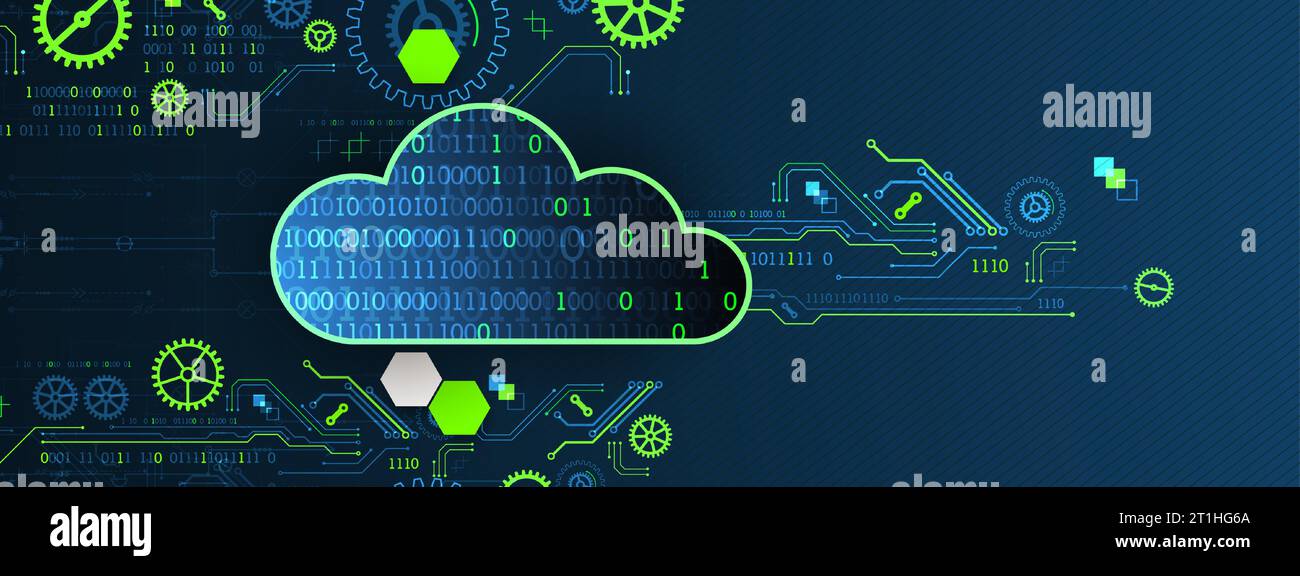 Web cloud technology, business abstract background. Stock Vector