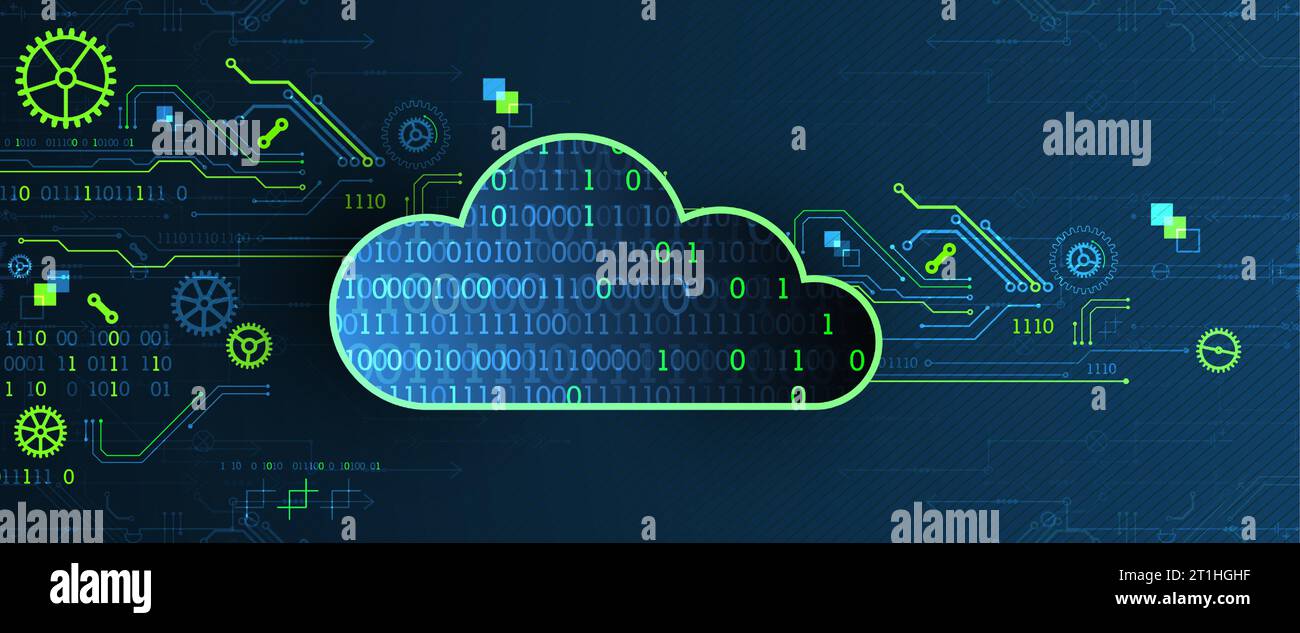 Web cloud technology, business abstract background. Stock Vector
