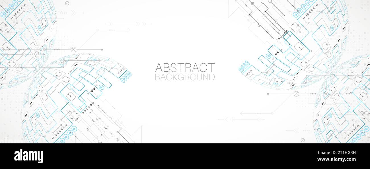 Scientific and technological ART concept. Abstract background with ...