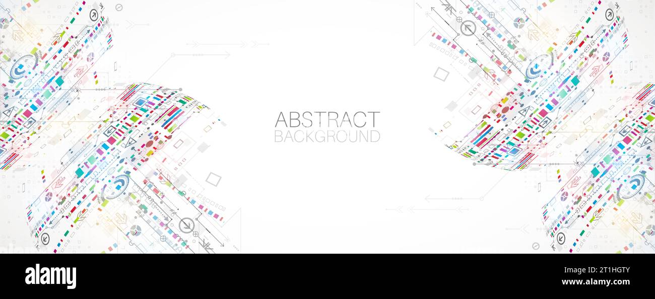 Scientific and technological ART concept. Abstract background with ...