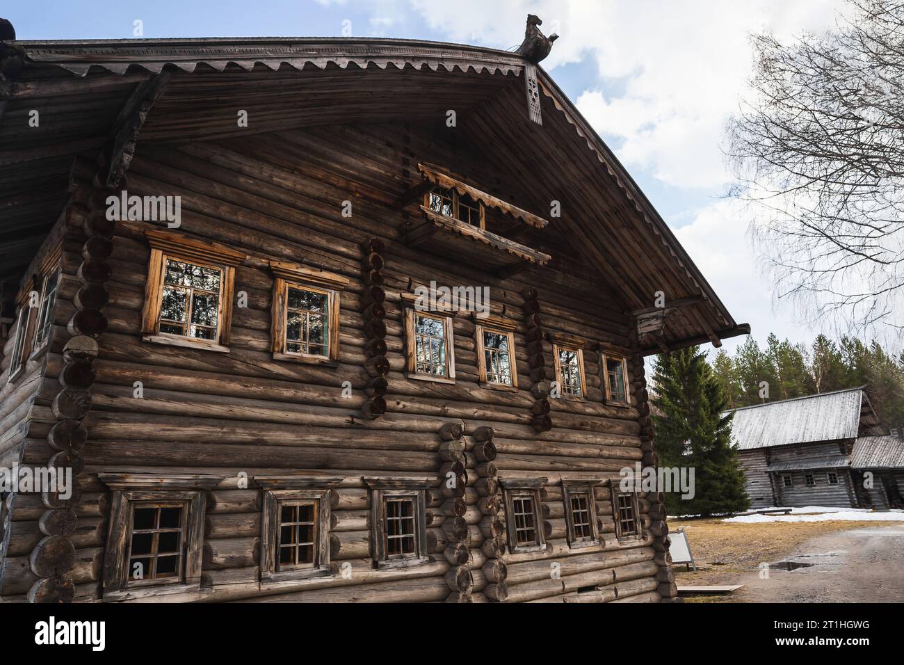 Old log traditional houses Stock Photo - Alamy