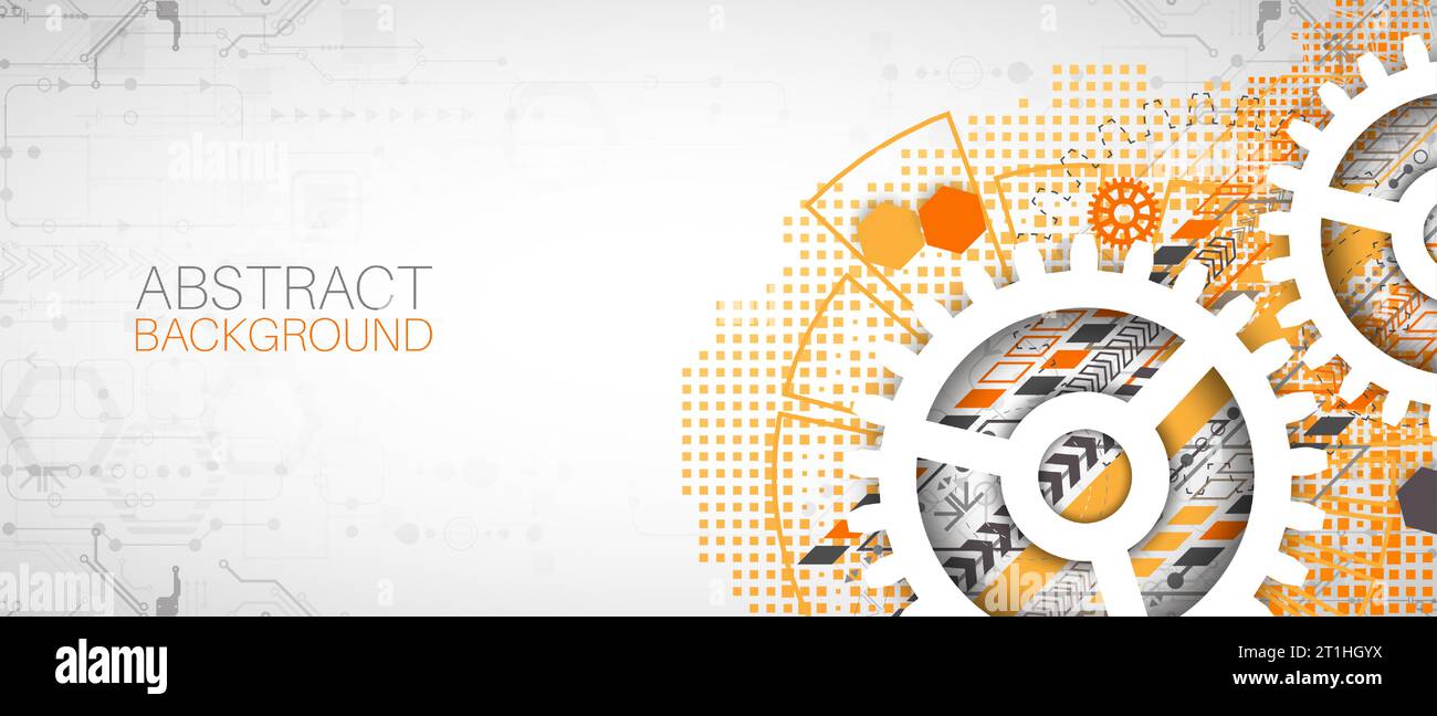 Modern futuristic, engineering, science, technology vector background. Stock Vector
