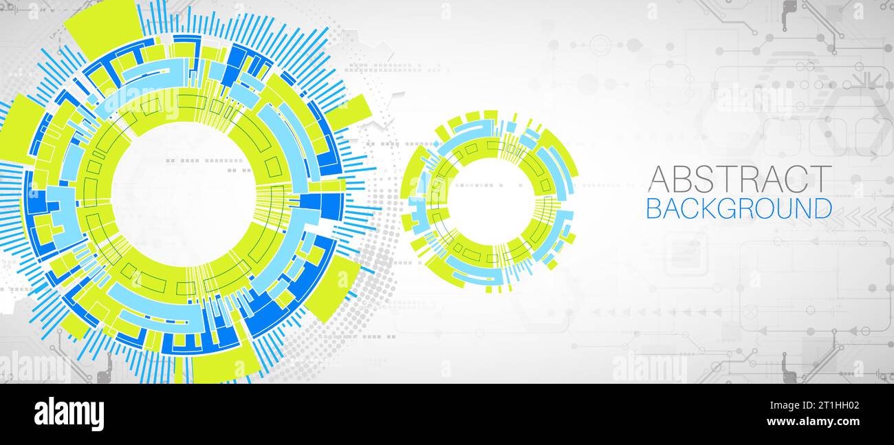 Modern futuristic, engineering, science, technology vector background. Stock Vector