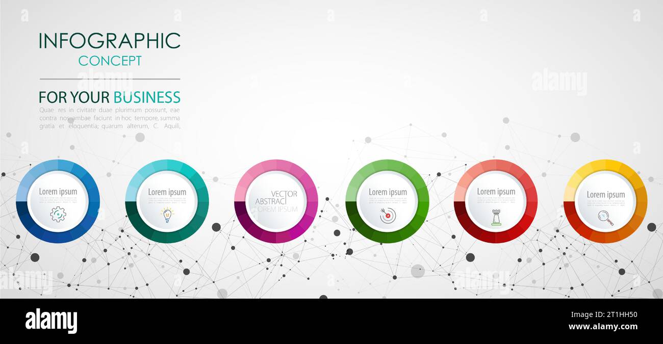 Vector infographic template. Business concept with options. Stock Vector