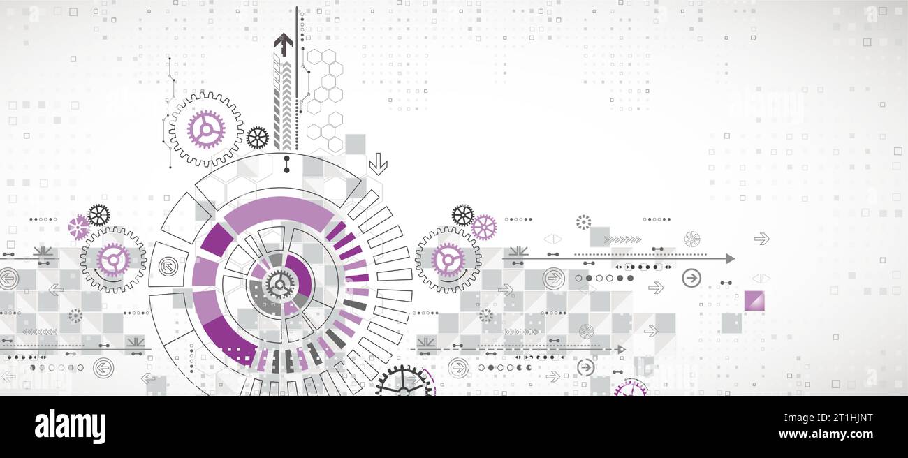 Abstract vector background. Circle technology or science concept Stock ...