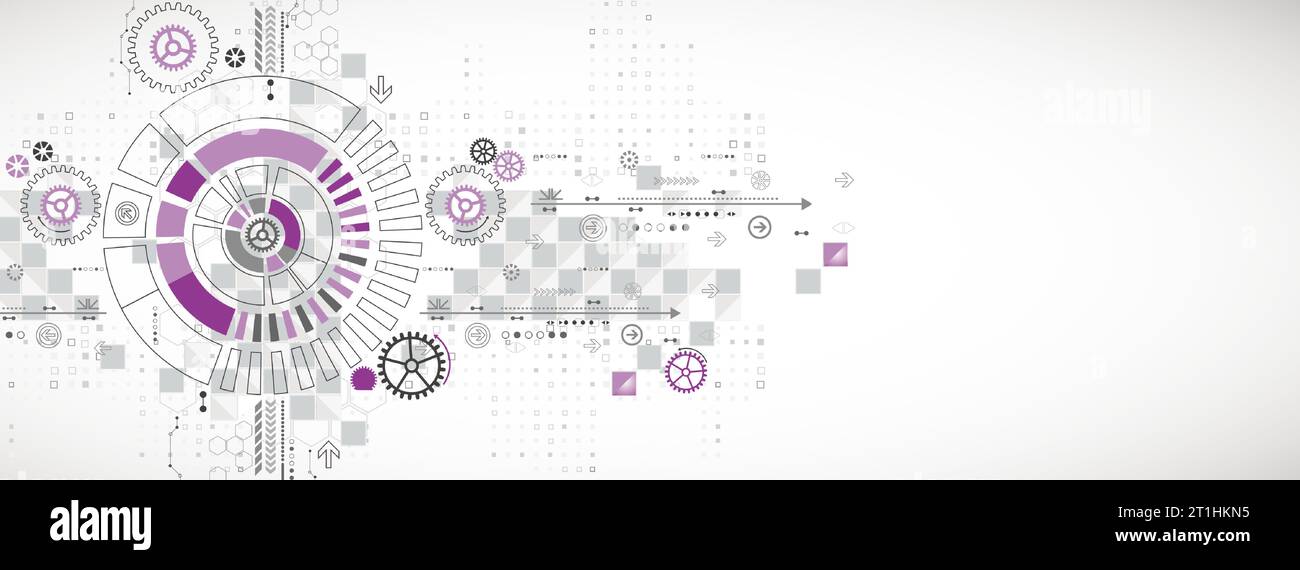 Abstract vector background. Circle technology or science concept Stock ...
