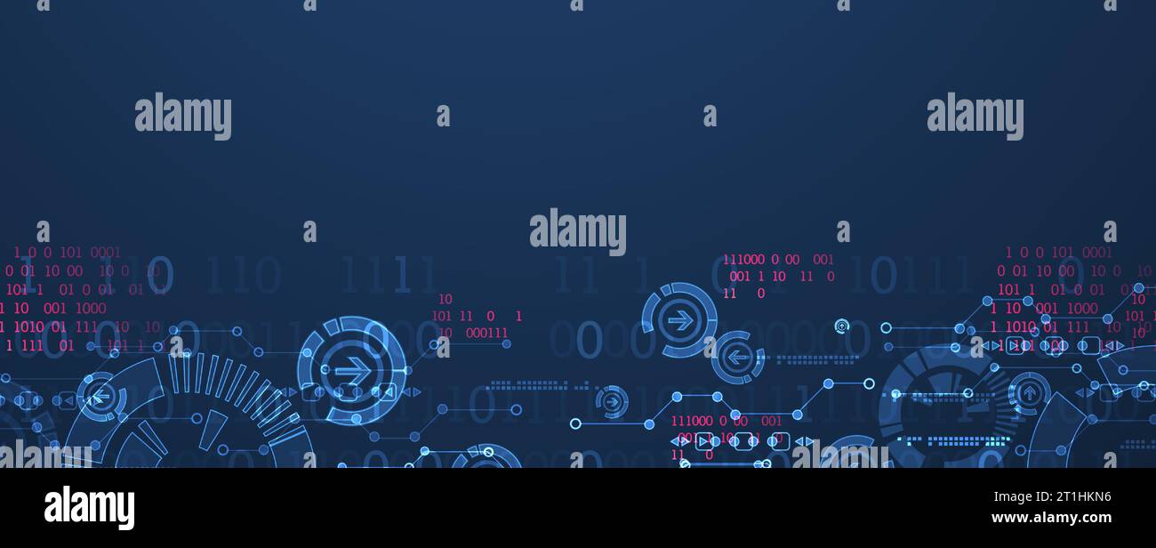 Abstract technology concept. Circuit board, high computer color ...
