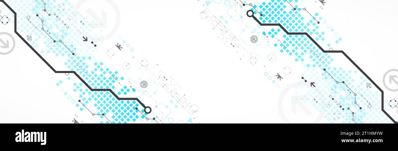 Abstract technology concept. Circuit board, high computer color ...