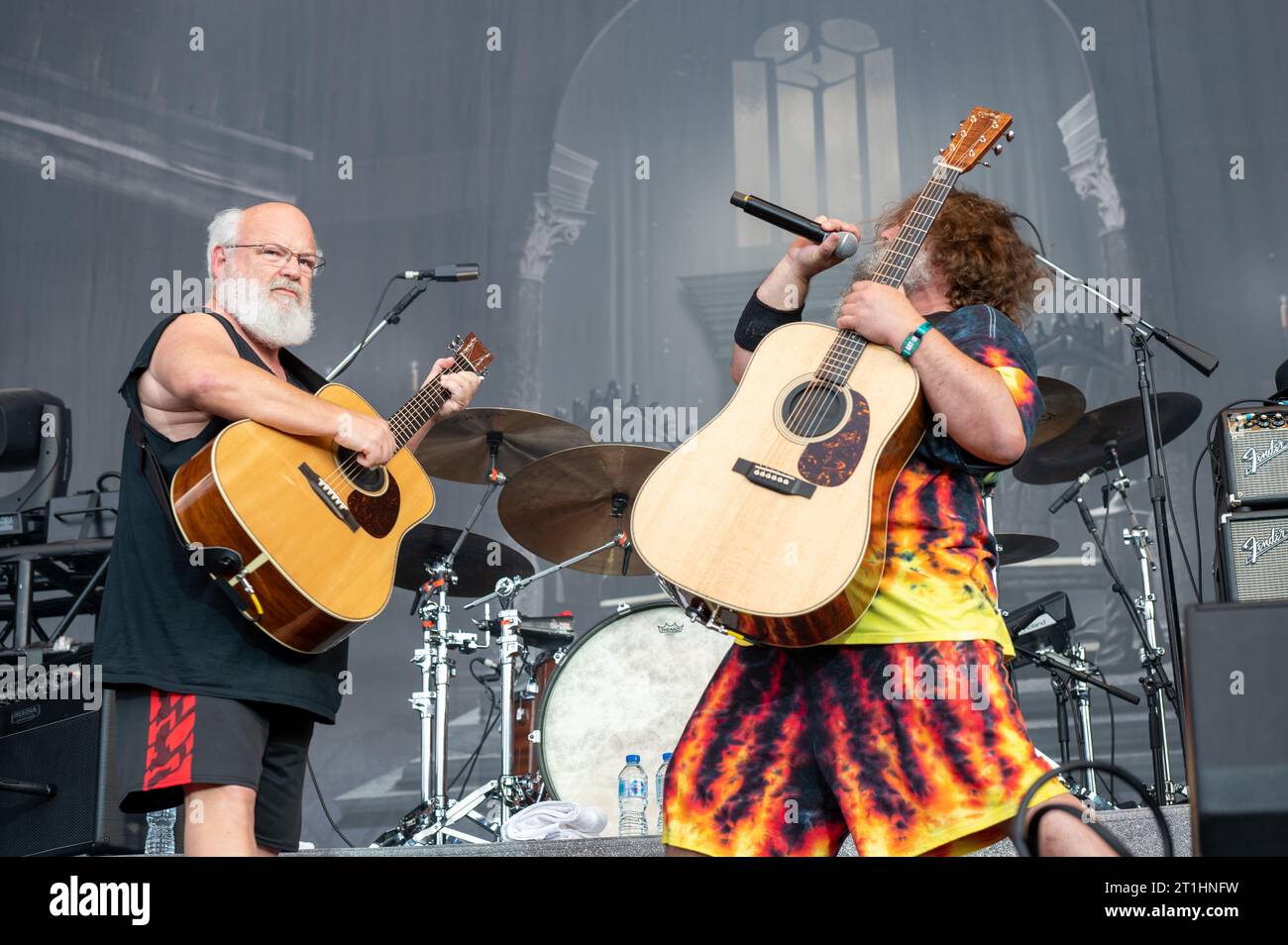 June 18, 2023: Tenacious D perform at the Hellfest Open Air festival Stock Photo