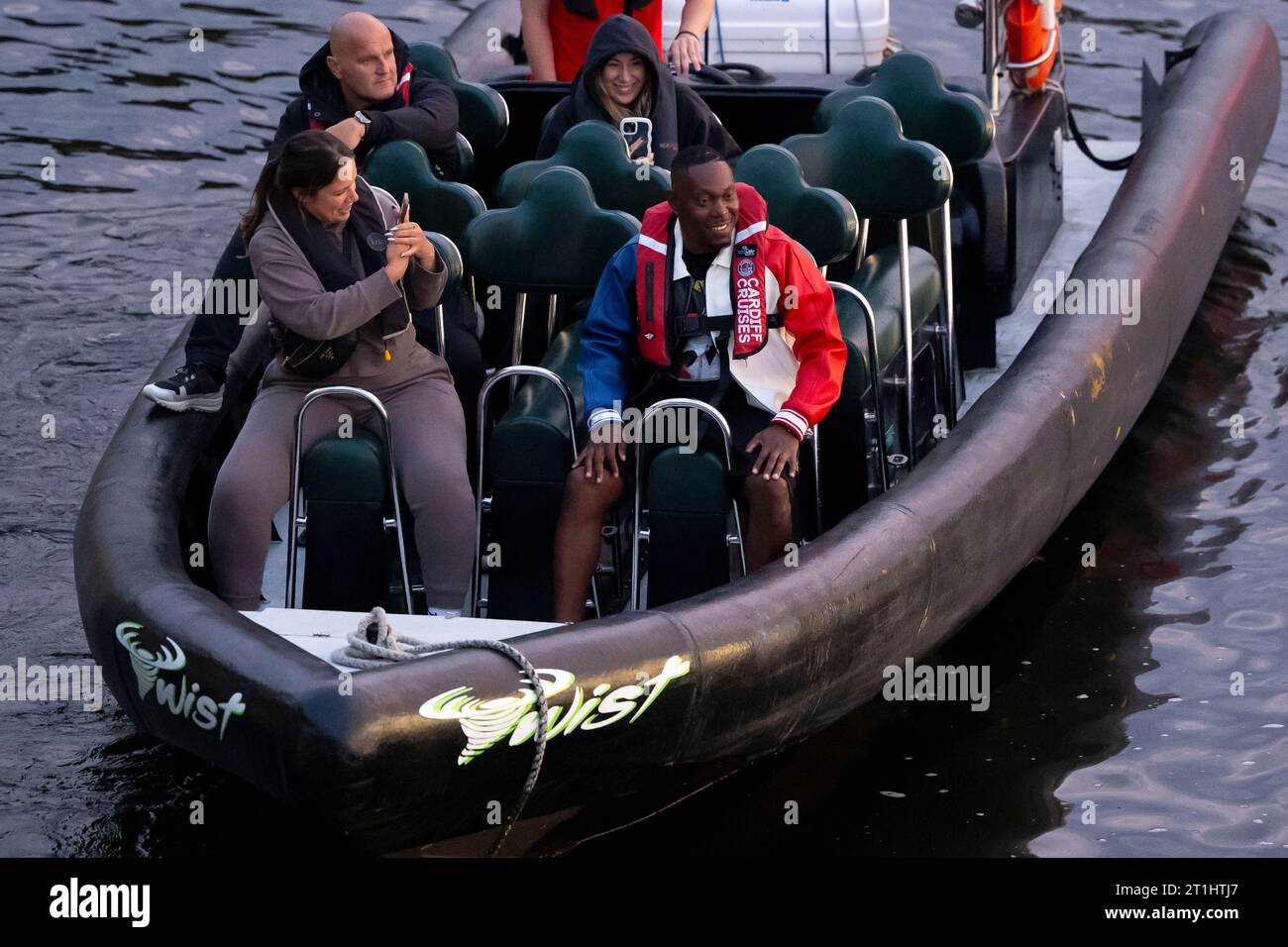 Dizzee Rascal at Penarth Marina on September 1, 2023 ahead of a gig in Cardiff, South Wales. Stock Photo