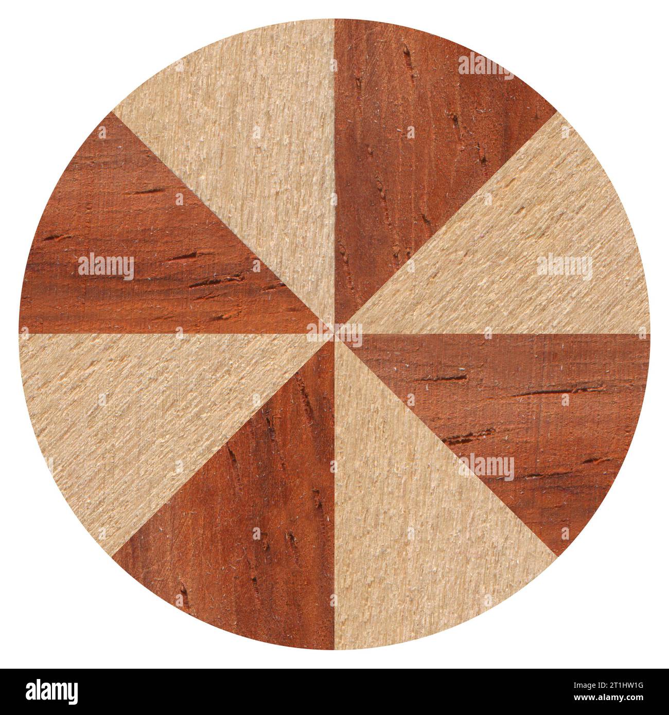 Wooden marquetry, patterns created from the combination of different
