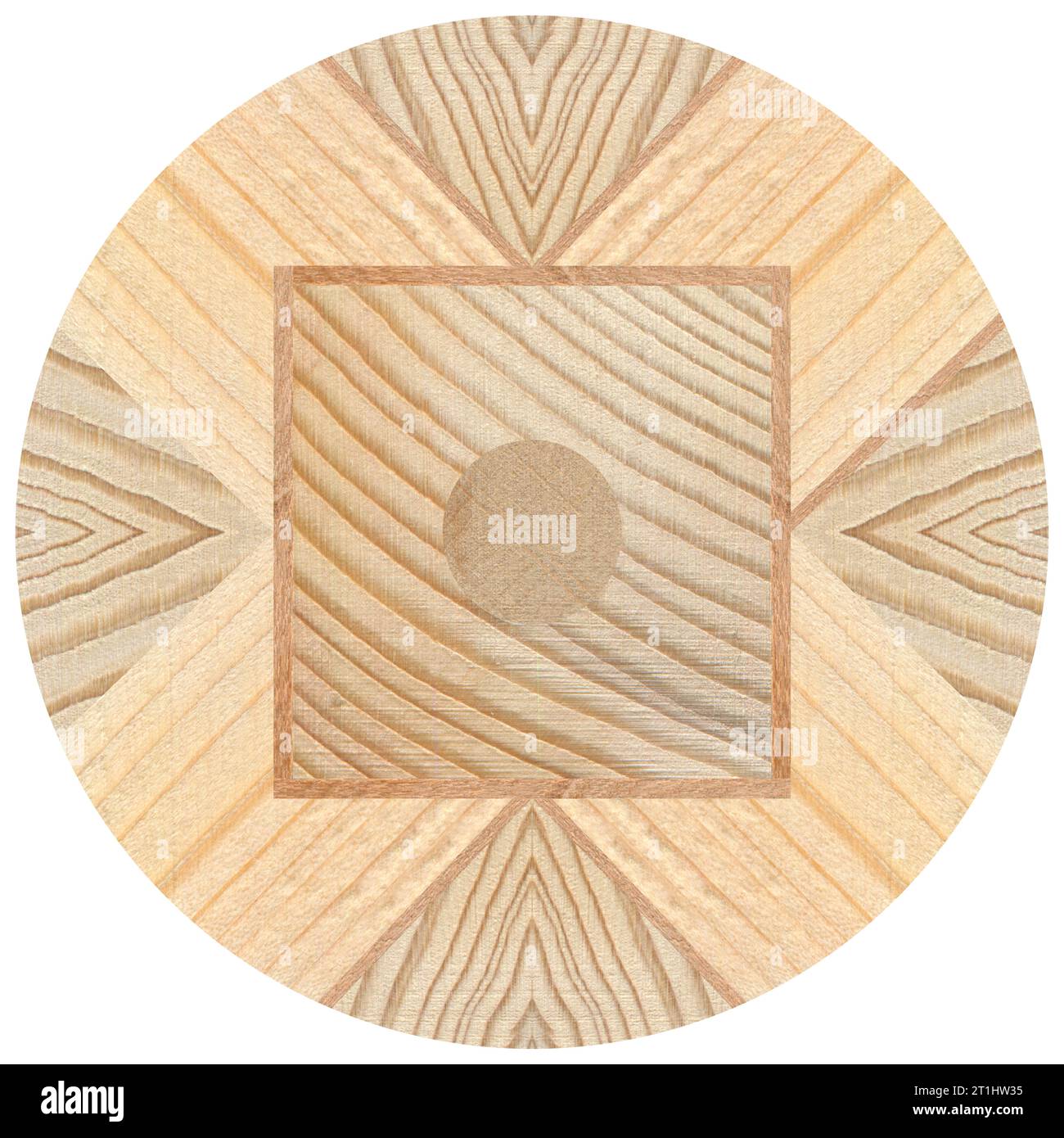 Wooden marquetry, patterns created from the combination of different