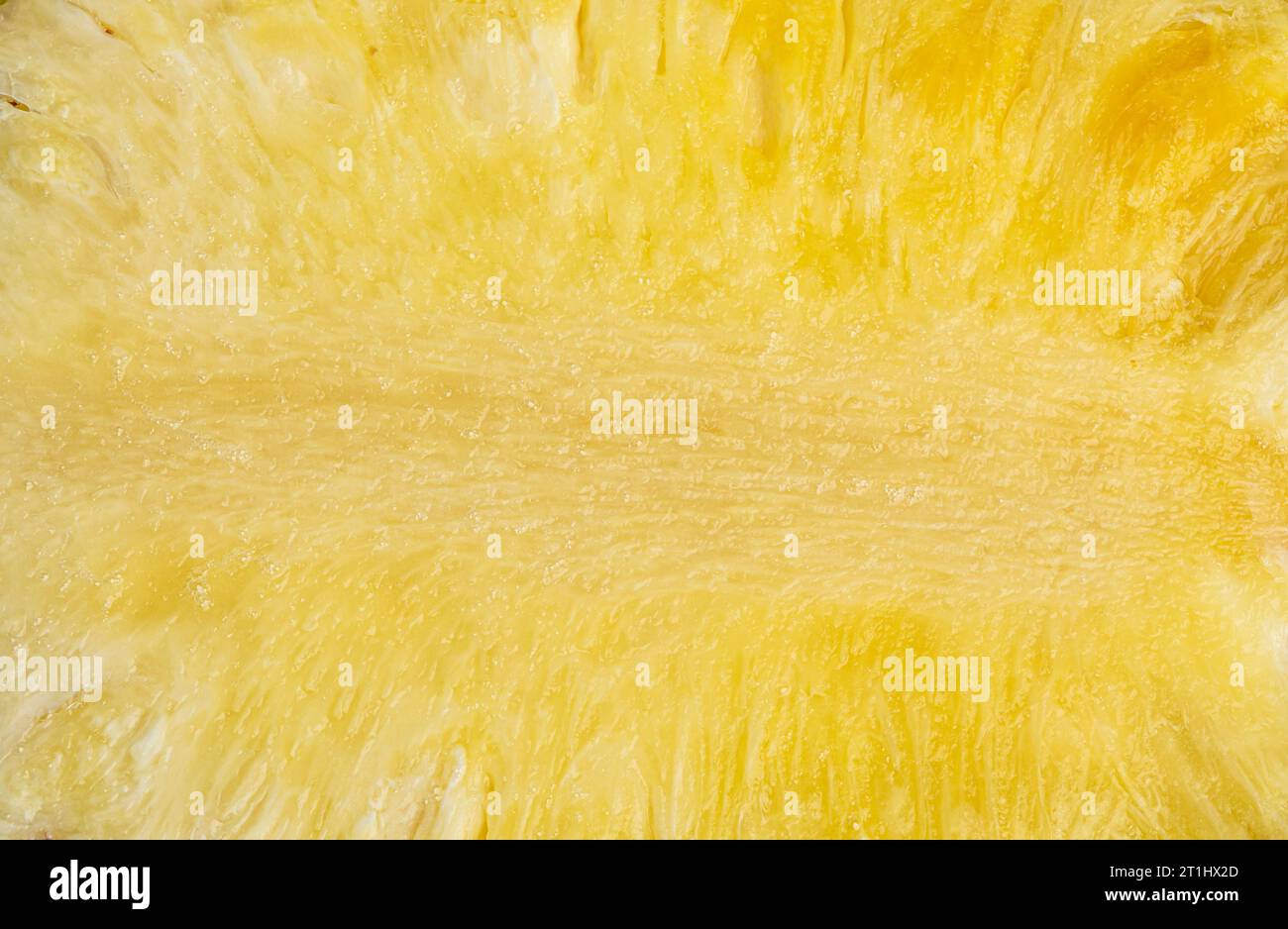 pineapple pulp on a white background close-up Stock Photo